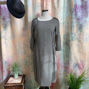 📌Liz Claiborne Timeless Classic Hound's-tooth Long Sleeves